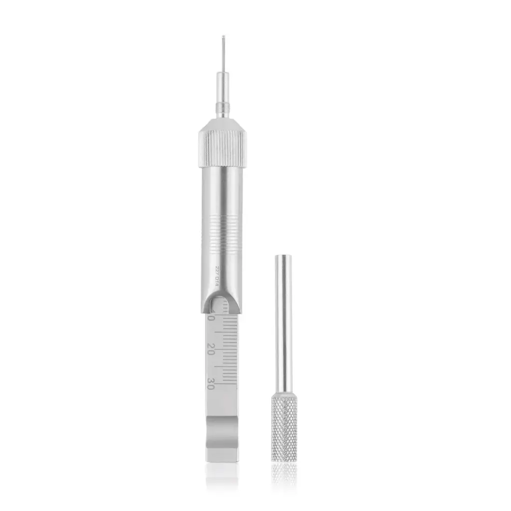 Medidor de profundidad, rango de medición 30 mm, sonda 1.0 mm