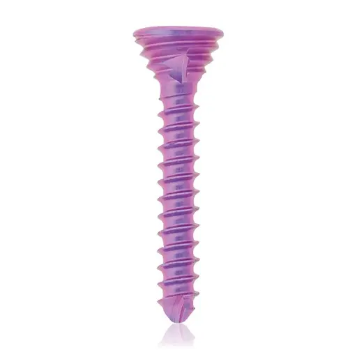 Tornillo de bloqueo de titanio, Ø 1.2 x L 08 mm, multidireccional, magenta, Torx 6, autoperforante, autorroscante