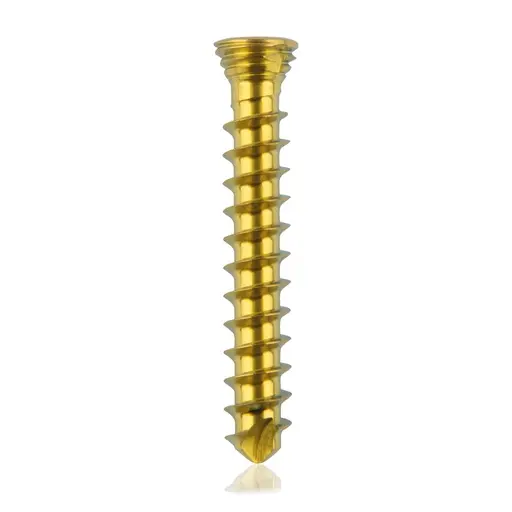 Tornillo de bloqueo de titanio, Ø 2.3 x L 16 mm, multidireccional, dorado, Torx 6, autoperforante, autorroscante