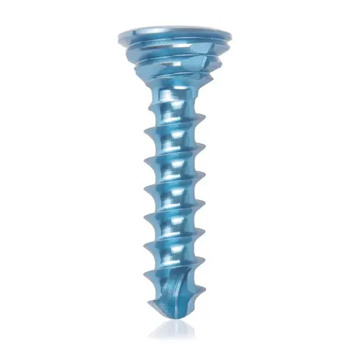 Tornillo de bloqueo de titanio, Ø 2.7 x L 12 mm, multidireccional, azul claro, Torx 10, autoperforante, autorroscante