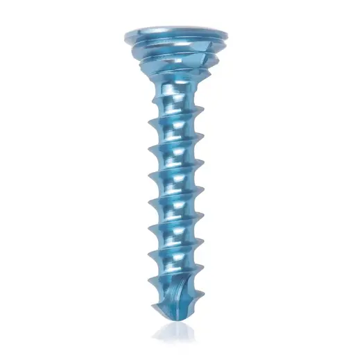 Tornillo de bloqueo de titanio, Ø 2.7 x L 14 mm, multidireccional, azul claro, Torx 10, autoperforante, autorroscante