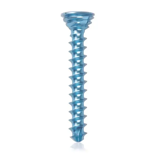 [VTR.200.185540] Tornillo de bloqueo de titanio, Ø 2.7 x L 20 mm, multidireccional, azul claro, Torx 10, autoperforante, autorroscante