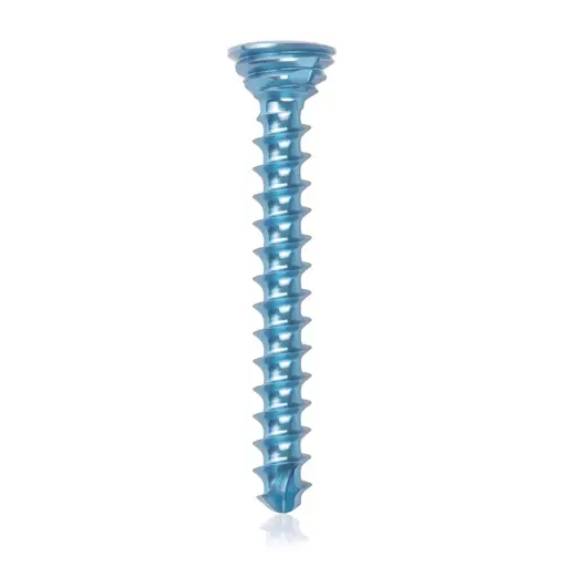 [VTR.200.185541] Tornillo de bloqueo de titanio, Ø 2.7 x L 22 mm, multidireccional, azul claro, Torx 10, autoperforante, autorroscante