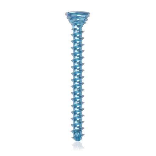 [VTR.200.185543] Tornillo de bloqueo de titanio, Ø 2.7 x L 26 mm, multidireccional, azul claro, Torx 10, autoperforante, autorroscante