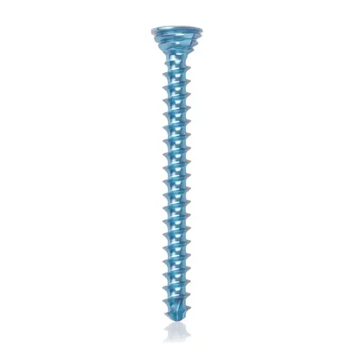 [VTR.200.185544] Tornillo de bloqueo de titanio, Ø 2.7 x L 28 mm, multidireccional, azul claro, Torx 10, autoperforante, autorroscante