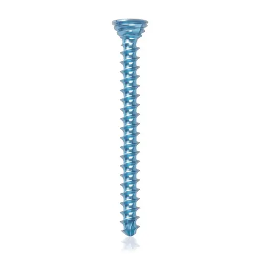 [VTR.200.185545] Tornillo de bloqueo de titanio, Ø 2.7 x L 30 mm, multidireccional, azul claro, Torx 10, autoperforante, autorroscante