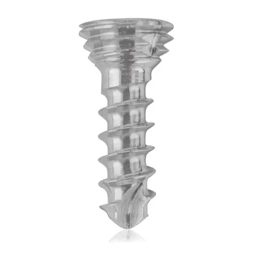 Tornillo de bloqueo de titanio, Ø 1.7 x L 07 mm, multidireccional, plateado, Torx 6, autoperforante, autorroscante