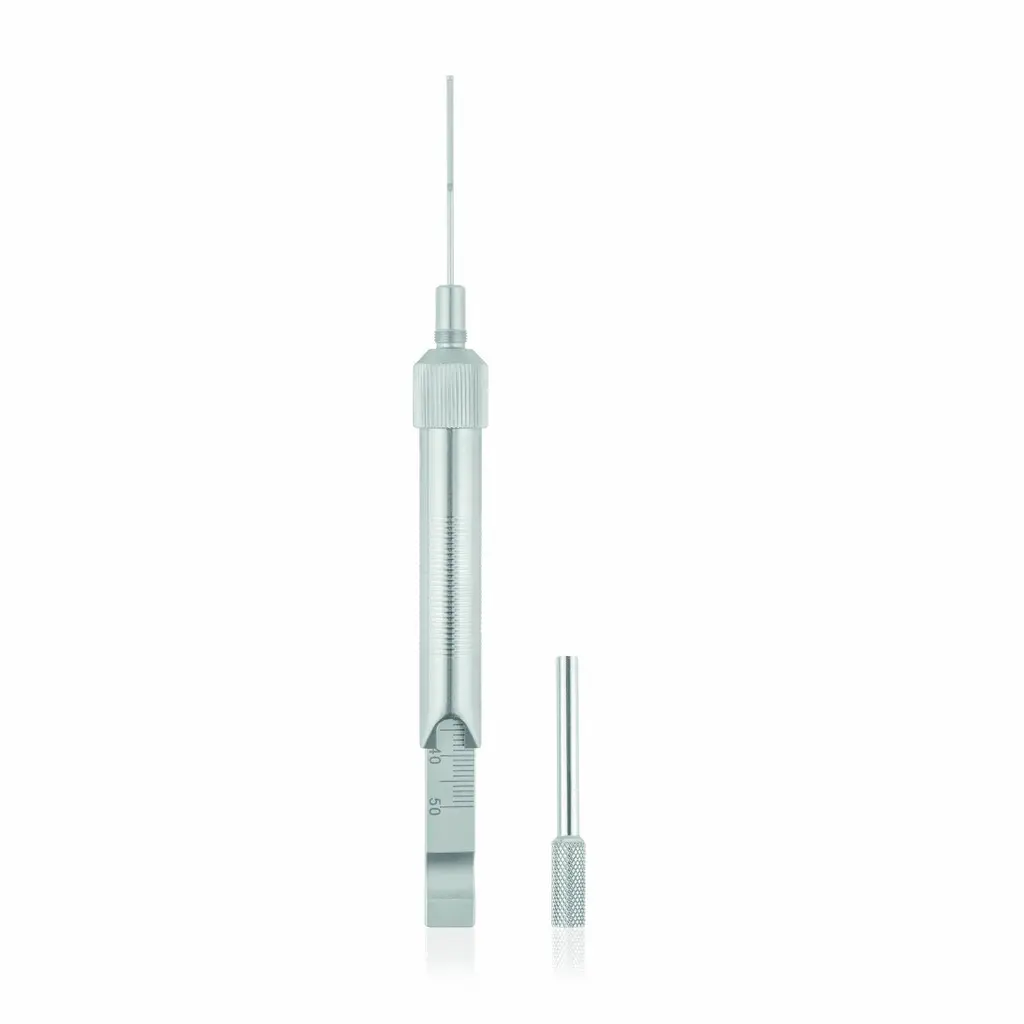 Medidor de profundidad, rango de medición 50 mm, sonda 1.3 mm