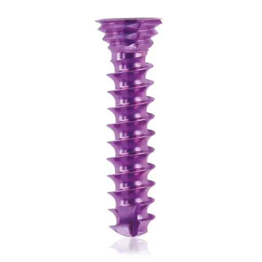 Tornillo de bloqueo de titanio, Ø 3.5 x L 16 mm, multidireccional, magenta, Torx 10, autoperforante, autorroscante