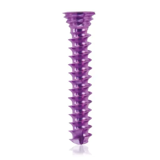 [VTR.200.185575] Tornillo de bloqueo de titanio, Ø 3.5 x L 20 mm, multidireccional, magenta, Torx 10, autoperforante, autorroscante