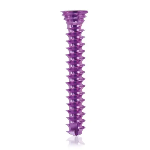 [VTR.200.185576] Tornillo de bloqueo de titanio, Ø 3.5 x L 22 mm, multidireccional, magenta, Torx 10, autoperforante, autorroscante