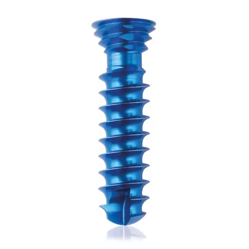 [VTR.200.185593] Tornillo de bloqueo de titanio, Ø 4.0 x L 16 mm, multidireccional, azul, Torx 10, autoperforante, autorroscante