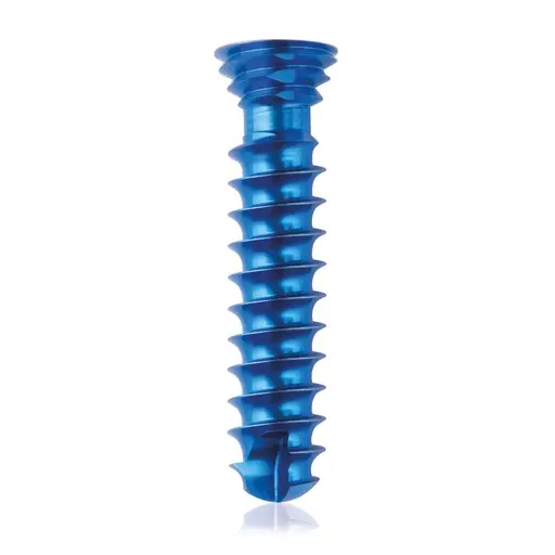 [VTR.200.185594] Tornillo de bloqueo de titanio, Ø 4.0 x L 18 mm, multidireccional, azul, Torx 10, autoperforante, autorroscante