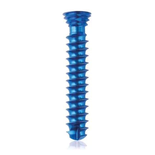 [VTR.200.185596] Tornillo de bloqueo de titanio, Ø 4.0 x L 22 mm, multidireccional, azul, Torx 10, autoperforante, autorroscante