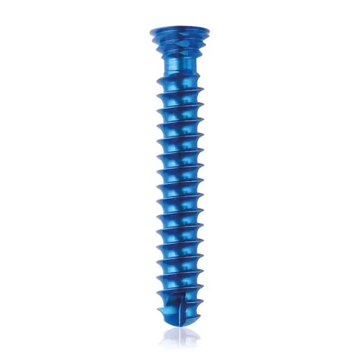 [VTR.200.185597] Tornillo de bloqueo de titanio, Ø 4.0 x L 24 mm, multidireccional, azul, Torx 10, autoperforante, autorroscante