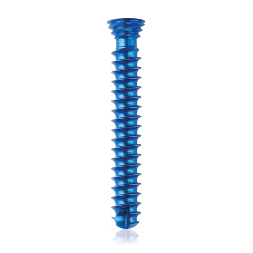[VTR.200.185460] Tornillo de bloqueo de titanio, Ø 4.0 x L 26 mm, multidireccional, azul, Torx 10, autoperforante, autorroscante