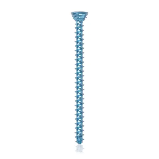 [VTR.200.185603] Tornillo de bloqueo de titanio, Ø 2.7 x L 38 mm, multidireccional, azul claro, Torx 10, autoperforante, autorroscante