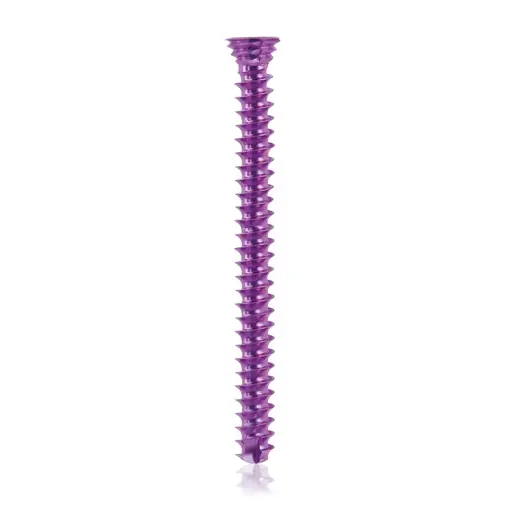 [VTR.200.185584] Tornillo de bloqueo de titanio, Ø 3.5 x L 38 mm, multidireccional, magenta, Torx 10, autoperforante, autorroscante