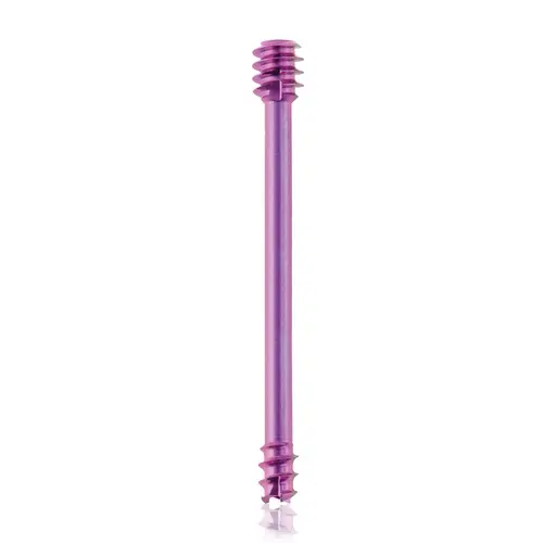 [VTR.200.191397] Tornillo de compresión de titanio, Ø 3.0 x L 26 mm, canulado, magenta, Torx 6, autoperforante, autorroscante