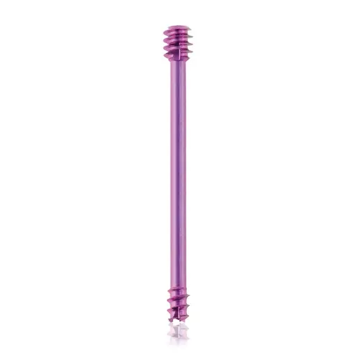 [VTR.200.191399] Tornillo de compresión de titanio, Ø 3.0 x L 30 mm, canulado, magenta, Torx 6, autoperforante, autorroscante