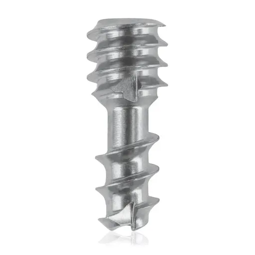 [VTR.200.191301] Tornillo de compresión de titanio, Ø 4.0 x L 10 mm, canulado, plateado, Torx 8, autoperforante, autorroscante