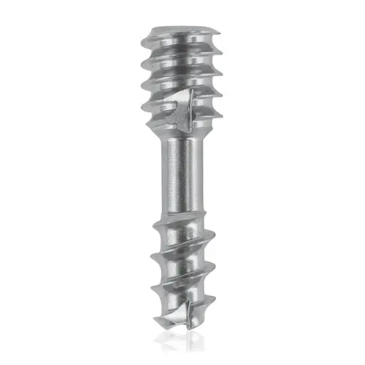 [VTR.200.191303] Tornillo de compresión de titanio, Ø 4.0 x L 14 mm, canulado, plateado, Torx 8, autoperforante, autorroscante