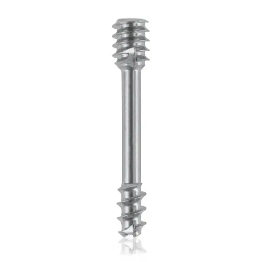 [VTR.200.191307] Tornillo de compresión de titanio, Ø 4.0 x L 22 mm, canulado, plateado, Torx 8, autoperforante, autorroscante