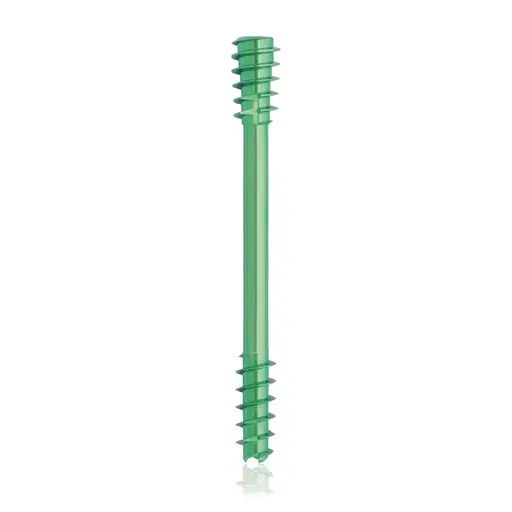 [VTR.200.191420] Tornillo de compresión de titanio, Ø 4.5 x L 40 mm, canulado, verde, Torx 10, autoperforante, autorroscante