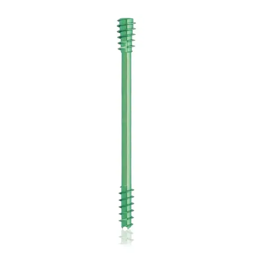 Tornillo de compresión de titanio, Ø 4.5 x L 50 mm, canulado, verde, Torx 10, autoperforante, autorroscante