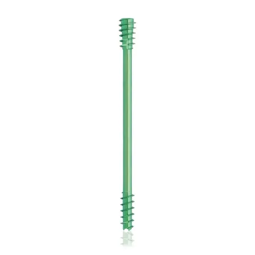 Tornillo de compresión de titanio, Ø 4.5 x L 55 mm, canulado, verde, Torx 10, autoperforante, autorroscante