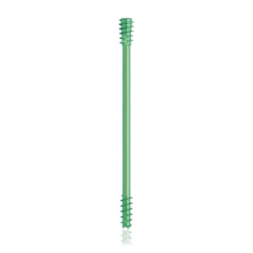 Tornillo de compresión de titanio, Ø 4.5 x L 60 mm, canulado, verde, Torx 10, autoperforante, autorroscante