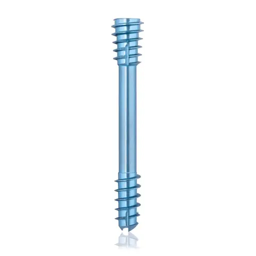[VTR.200.191436] Tornillo de compresión de titanio, Ø 5.5 x L 36 mm, canulado, azul claro, Torx 15, autoperforante, autorroscante