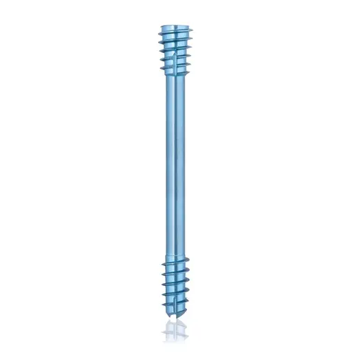 [VTR.200.191439] Tornillo de compresión de titanio, Ø 5.5 x L 45 mm, canulado, azul claro, Torx 15, autoperforante, autorroscante