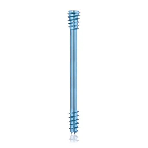 [VTR.200.191440] Tornillo de compresión de titanio, Ø 5.5 x L 50 mm, canulado, azul claro, Torx 15, autoperforante, autorroscante