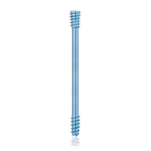 [VTR.200.191441] Tornillo de compresión de titanio, Ø 5.5 x L 55 mm, canulado, azul claro, Torx 15, autoperforante, autorroscante
