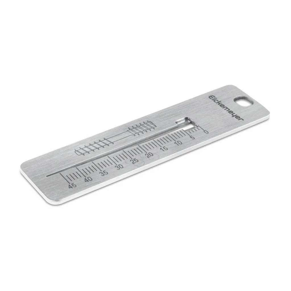 [VTR.200.180500] Plantilla con ranura en V  para agujas de Ø0.6 - 2.5 mm y tornillos de 3mm - 45 mm 