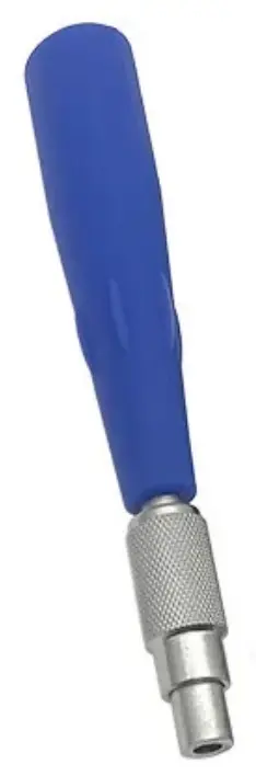 [VTR.900.000212] Mango, 137mm, Plástico Azul, Conexión AO