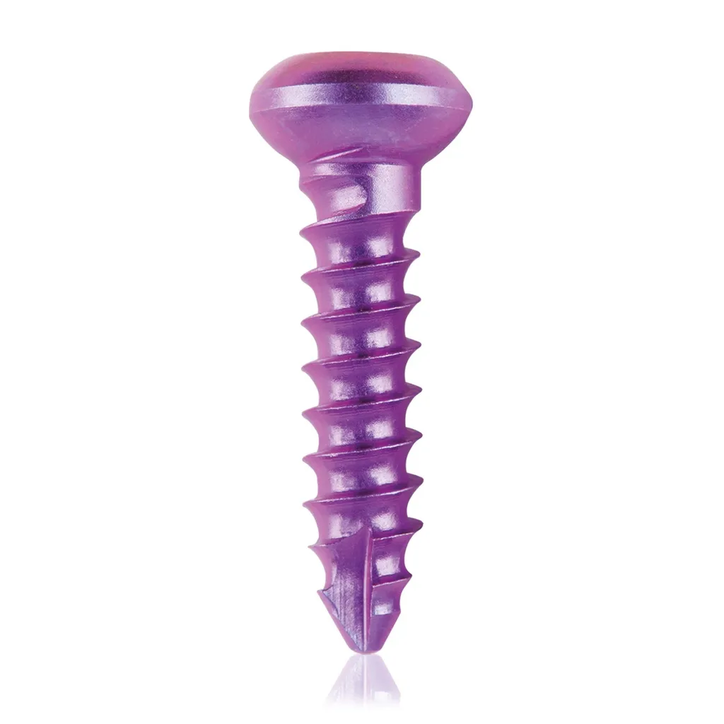 Tornillo cortical, Ø 2.7 x L 10 mm, magenta, titanio
