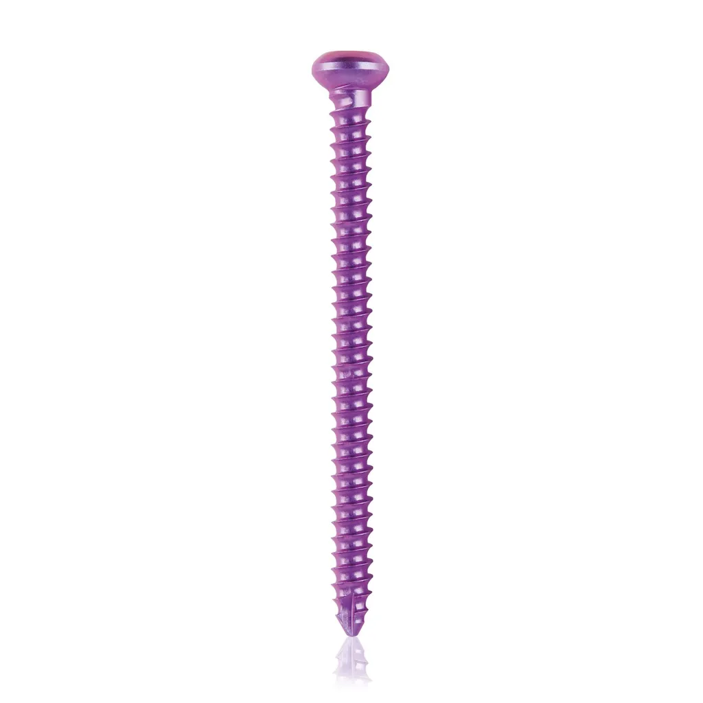 Tornillo cortical, Ø 2.7 x L 34 mm, magenta, titanio