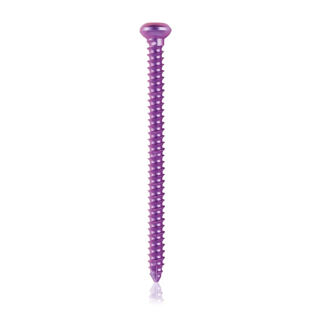 Tornillo cortical, Ø 2.7 x L 40 mm, magenta, titanio