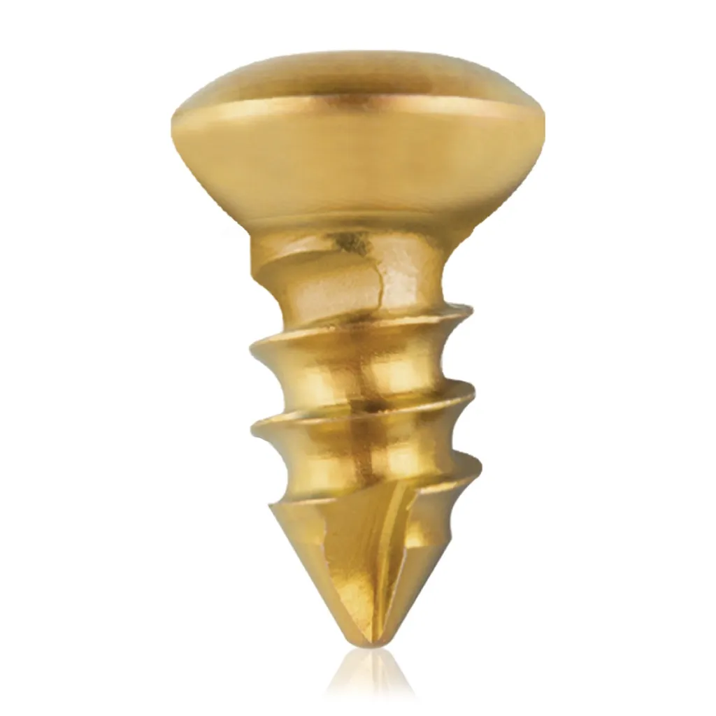 [VTR.200.19105700] Tornillo cortical, Ø 3.5 x L 06 mm, dorado, titanio