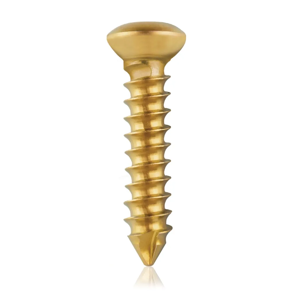 [VTR.200.191060] Tornillo cortical, Ø 3.5 x L 16 mm, dorado, titanio
