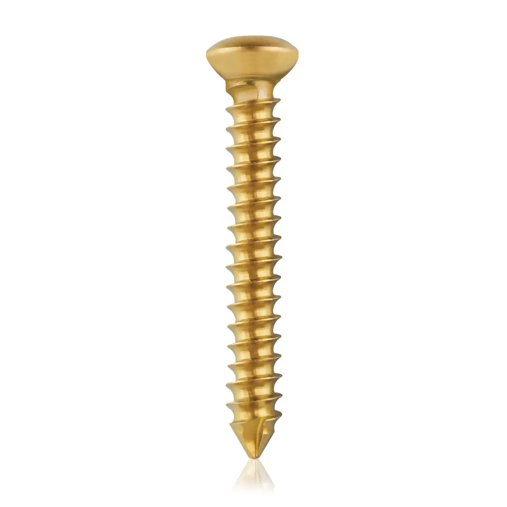 [VTR.200.191065] Tornillo cortical, Ø 3.5 x L 26 mm, dorado, titanio