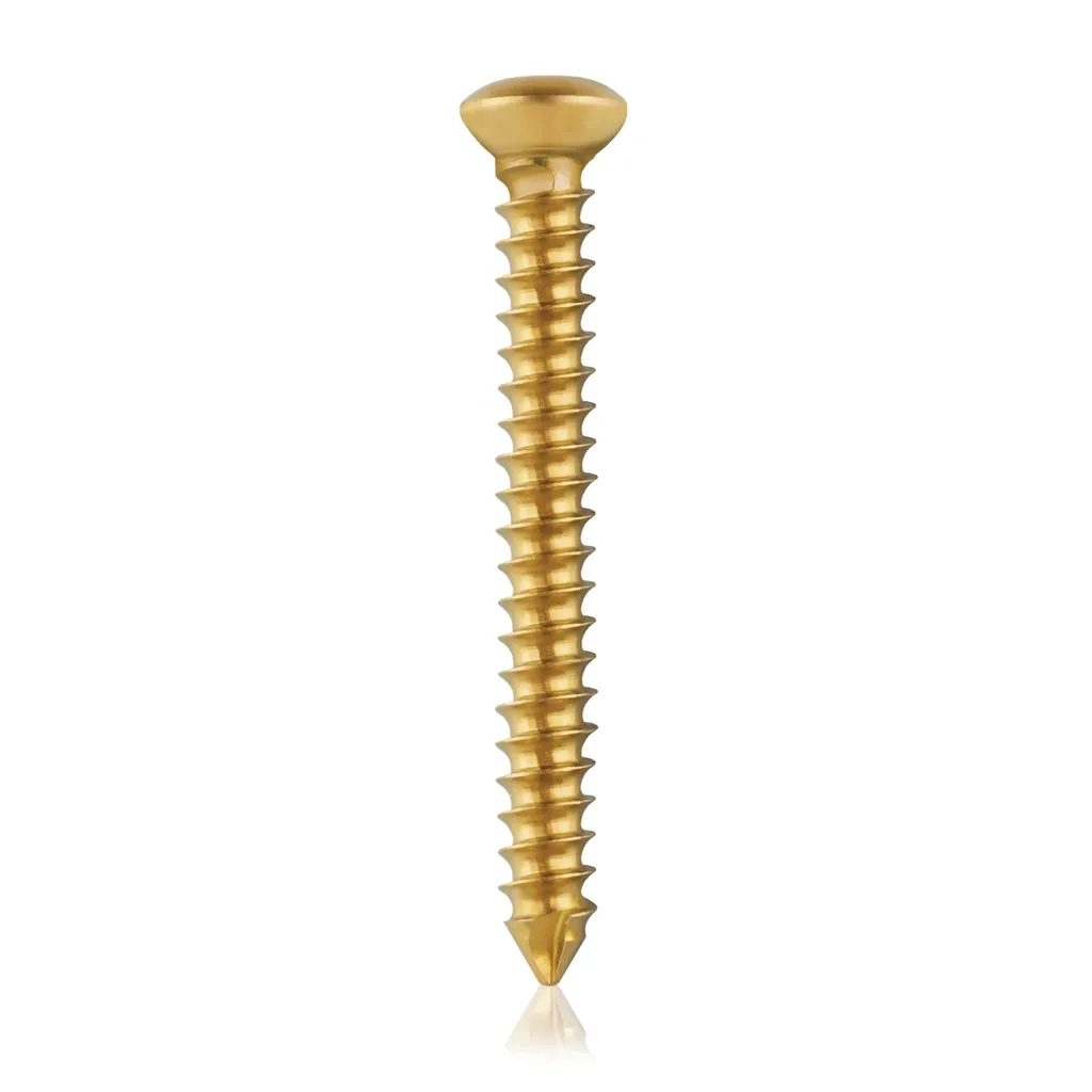 [VTR.200.191067] Tornillo cortical, Ø 3.5 x L 30 mm, dorado, titanio