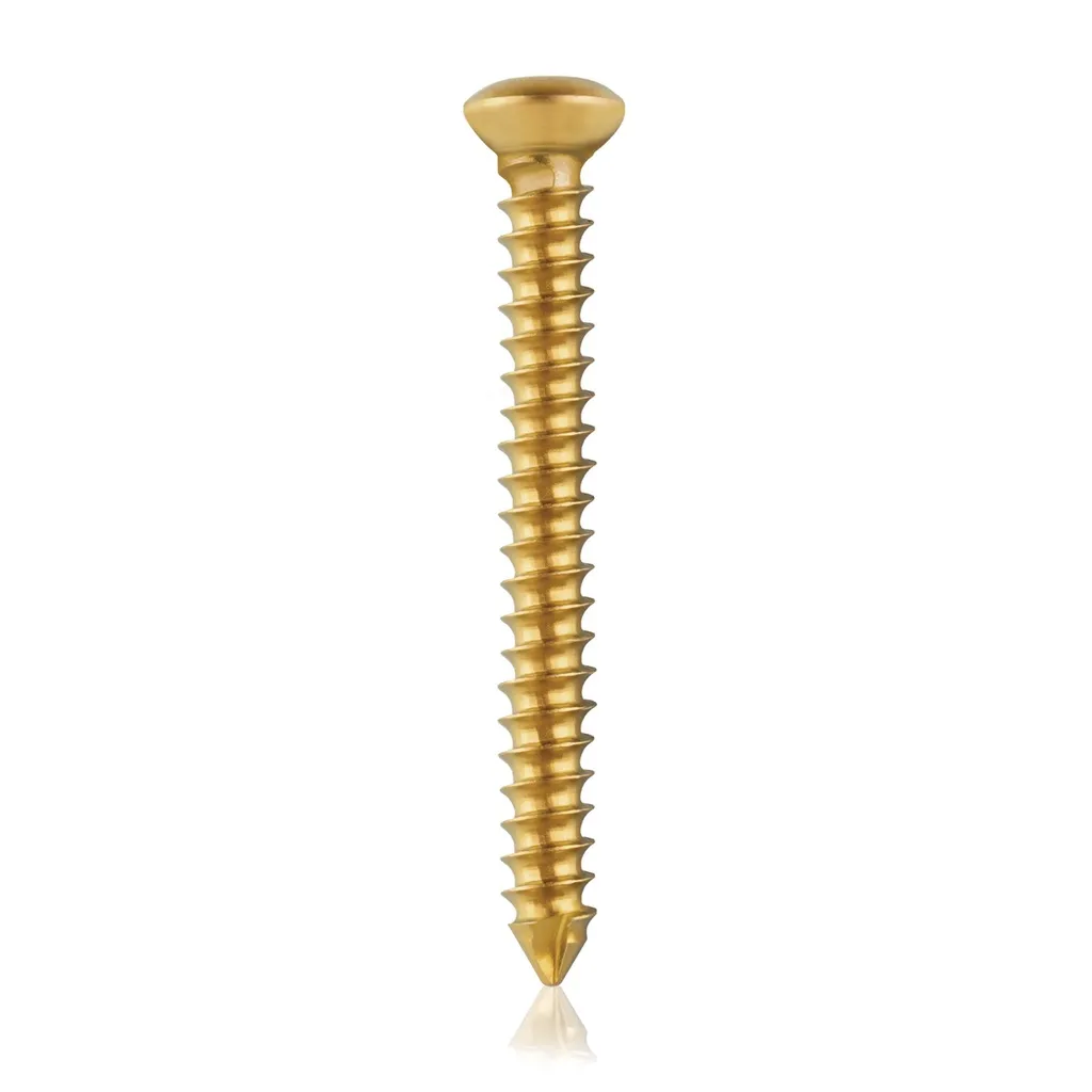[VTR.200.191068] Tornillo cortical, Ø 3.5 x L 32 mm, dorado, titanio