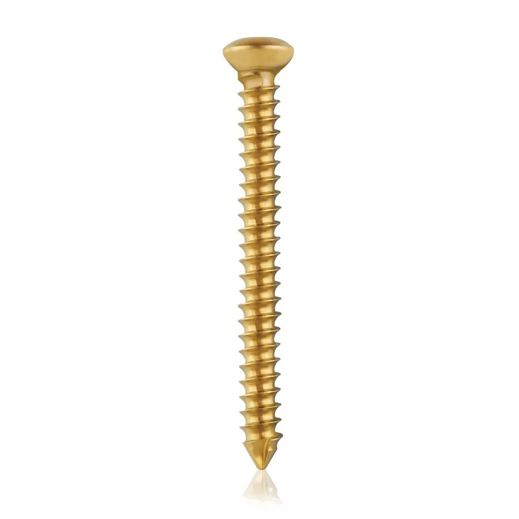 [VTR.200.191069] Tornillo cortical, Ø 3.5 x L 34 mm, dorado, titanio