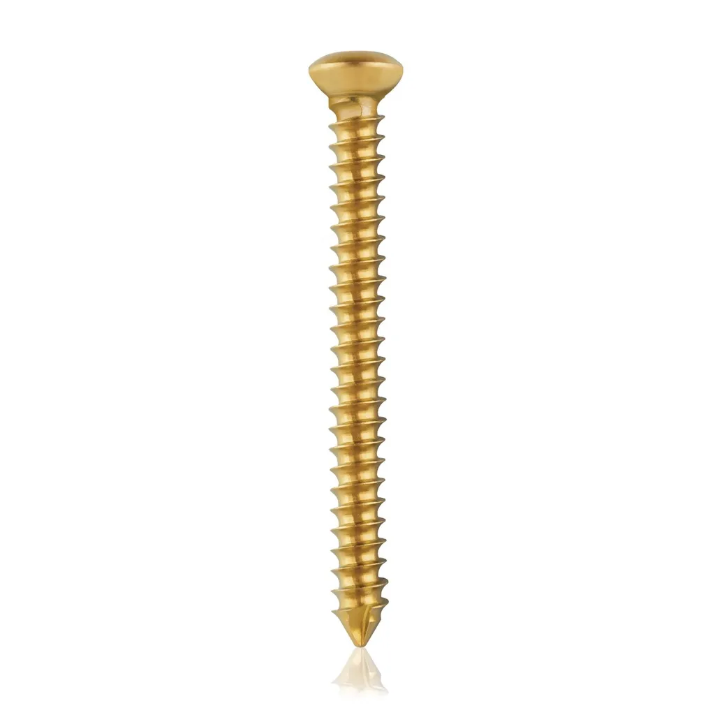 [VTR.200.191070] Tornillo cortical, Ø 3.5 x L 36 mm, dorado, titanio