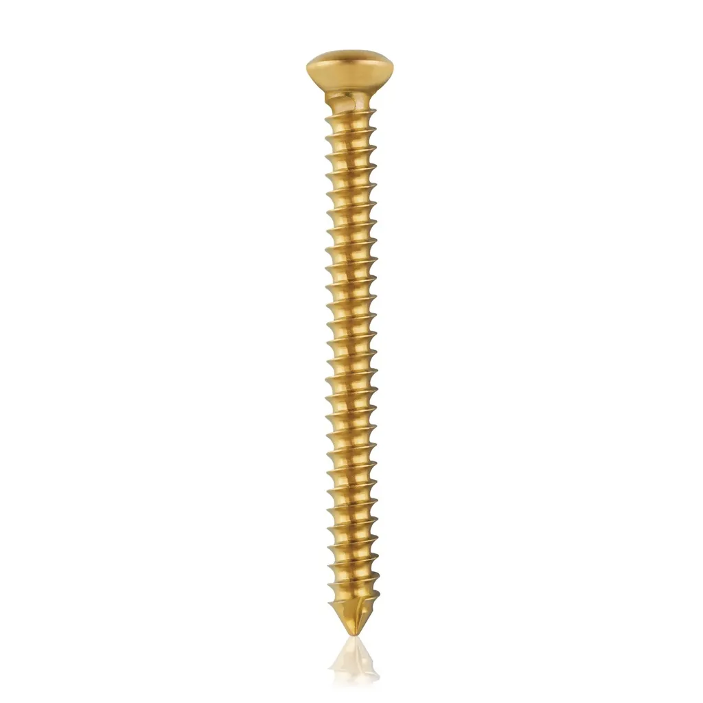 [VTR.200.191071] Tornillo cortical, Ø 3.5 x L 38 mm, dorado, titanio