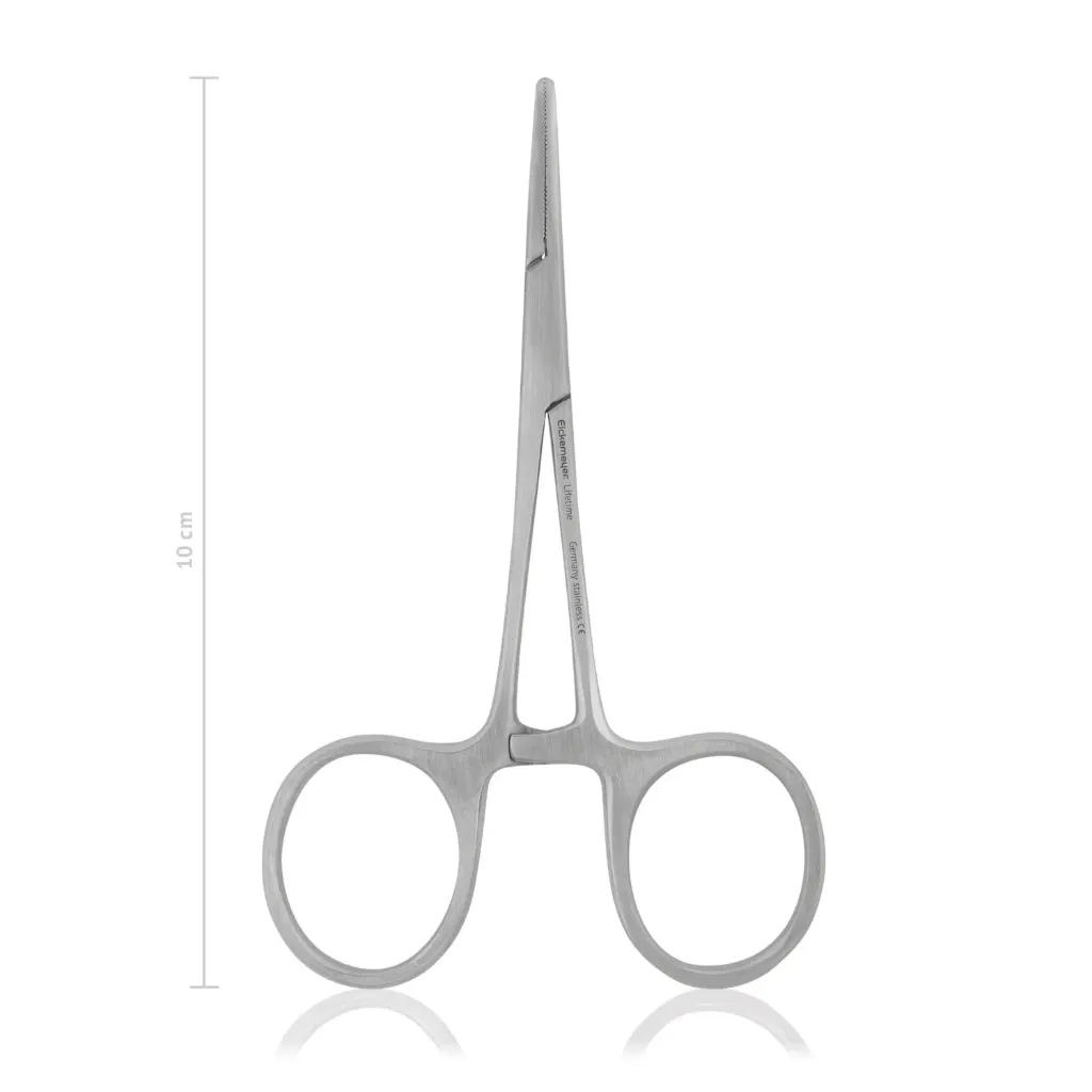 Pinzas hemostáticas, L 10 cm, rectas