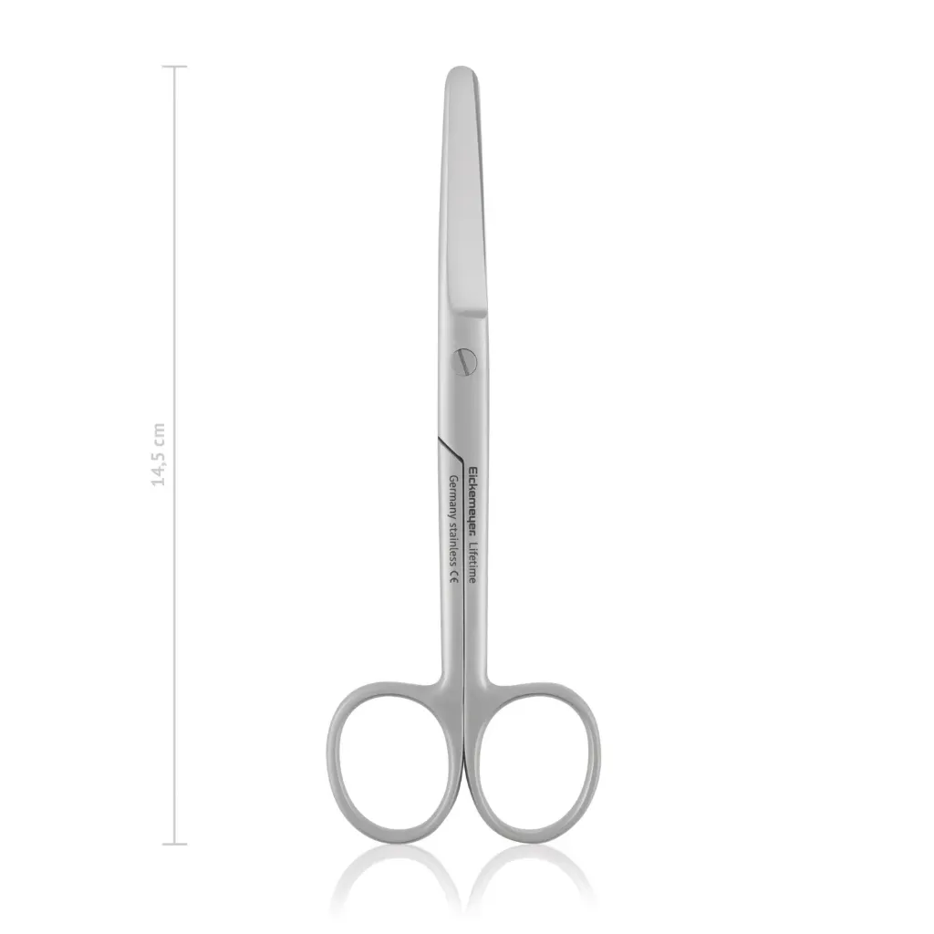 Tijera de cirugía, L 14,5 cm, recto, romo/romo